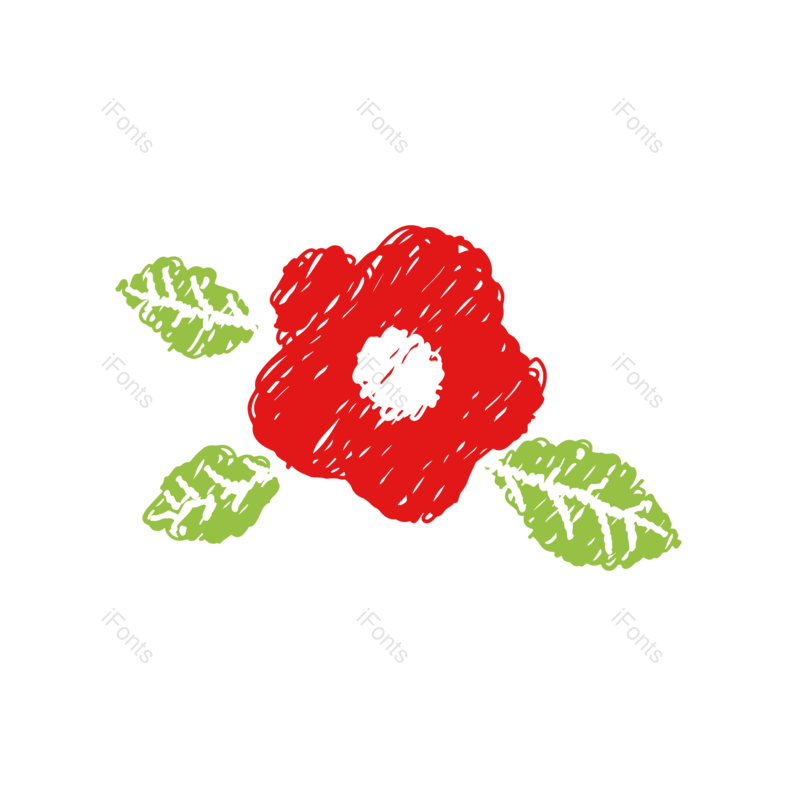 红色图片,手绘元素,矢量PNG,免抠素材